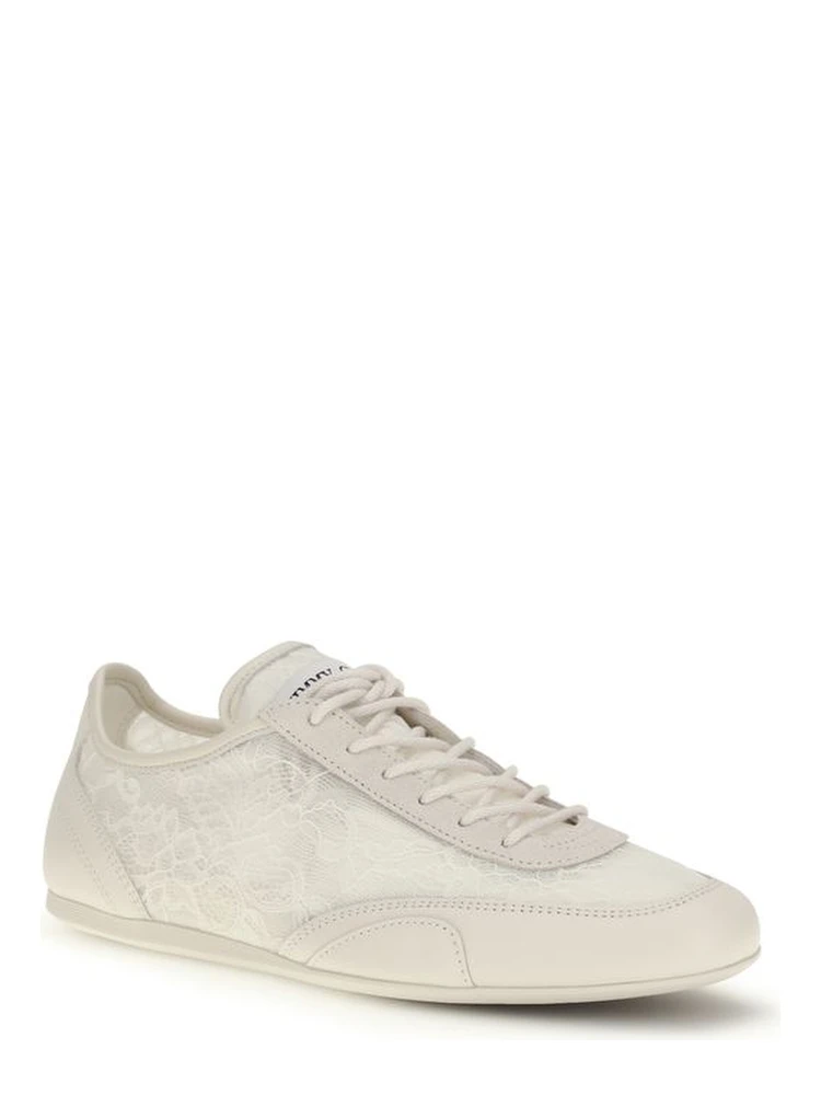 Beige Calf Leather Bos Taurus Athletic Sneakers alternative