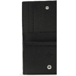 محفظة بوس توروس من جلد العجل الأسود