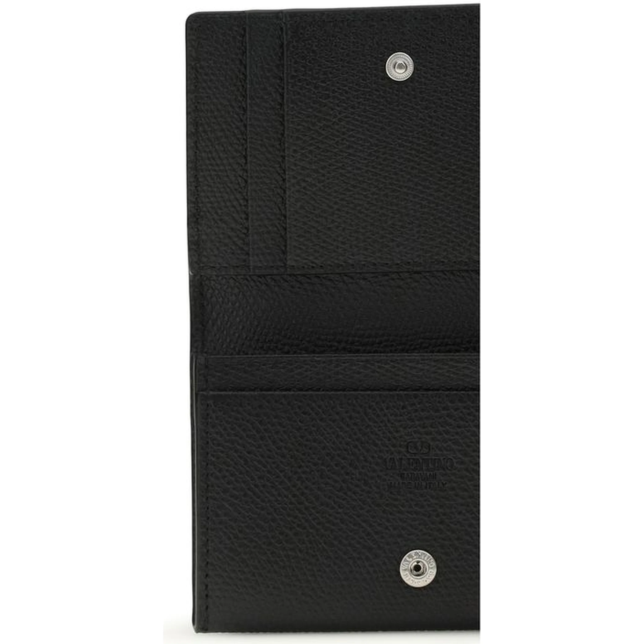 محفظة بوس توروس من جلد العجل الأسود