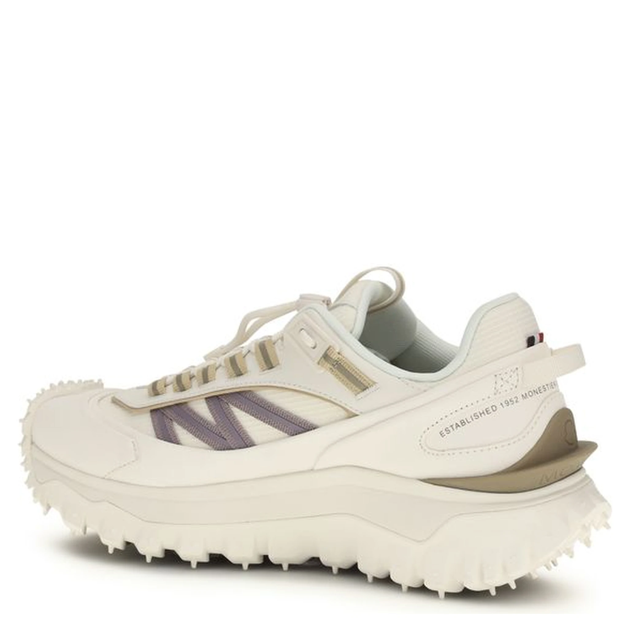 White Calf Leather Bos Taurus Athletic Sneakers