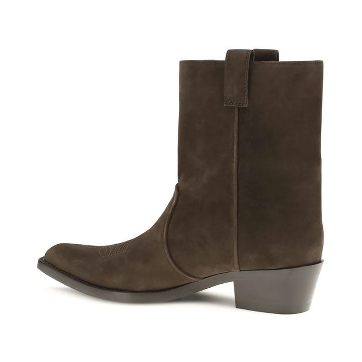 Brown Calf Leather Bos Taurus Ankle Boots