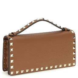 محفظة بوس توروس من جلد العجل البني