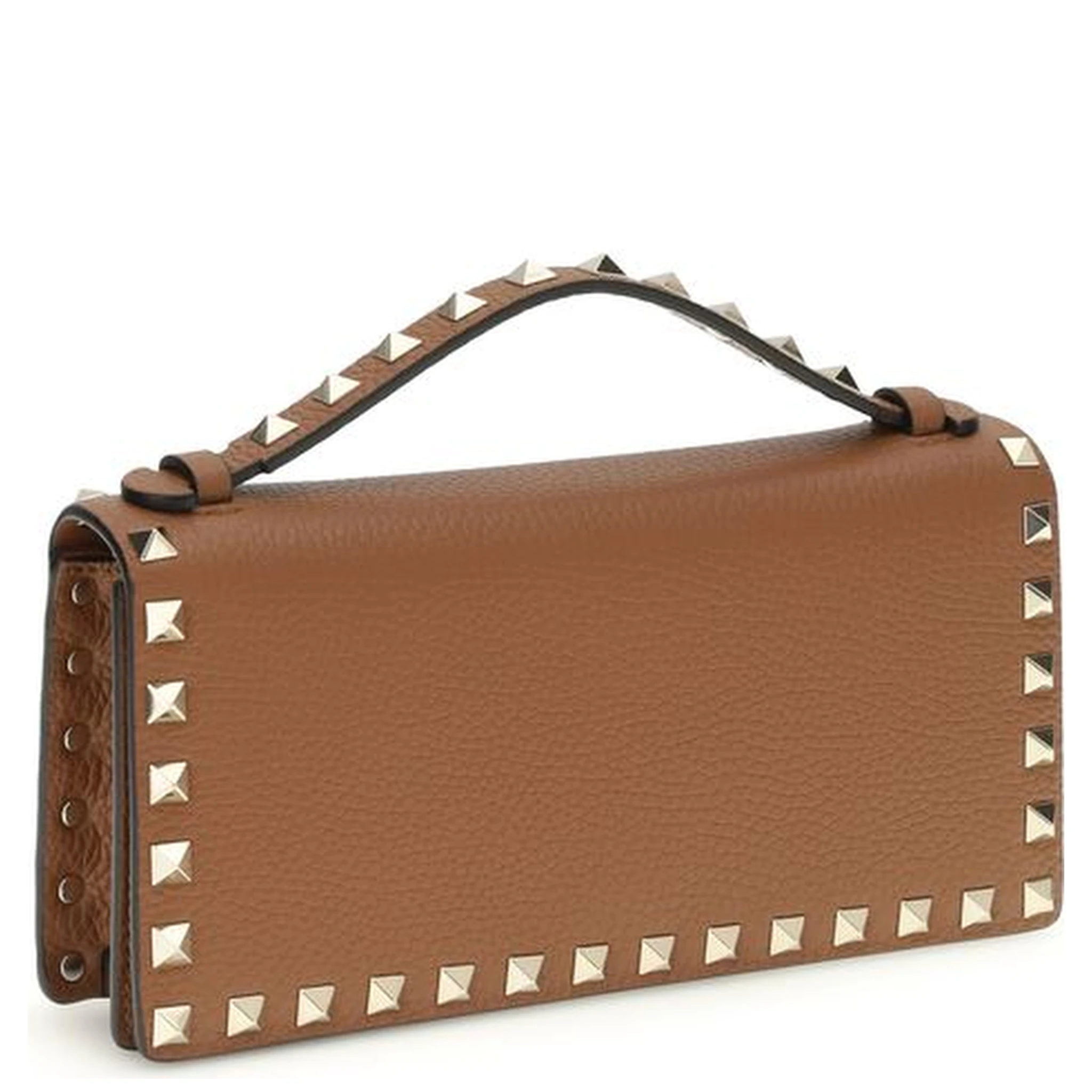 محفظة بوس توروس من جلد العجل البني