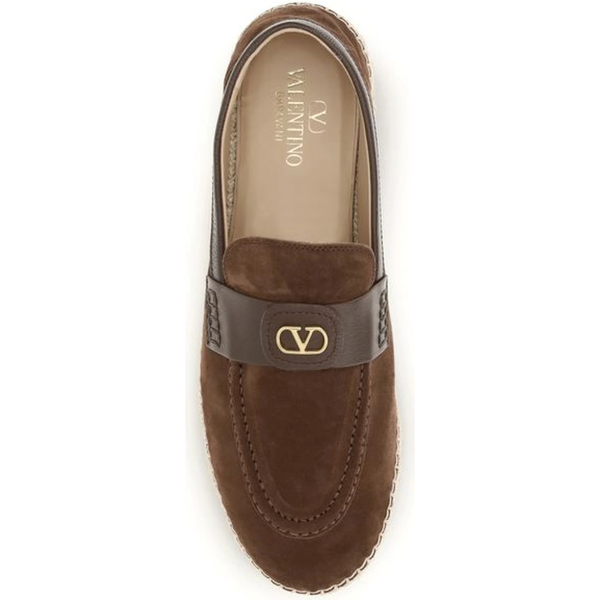 Brown Calf Leather Bos Taurus Espadrilles