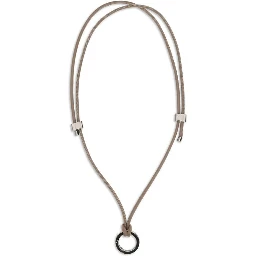 Black Calf Leather Bos Taurus Necklace