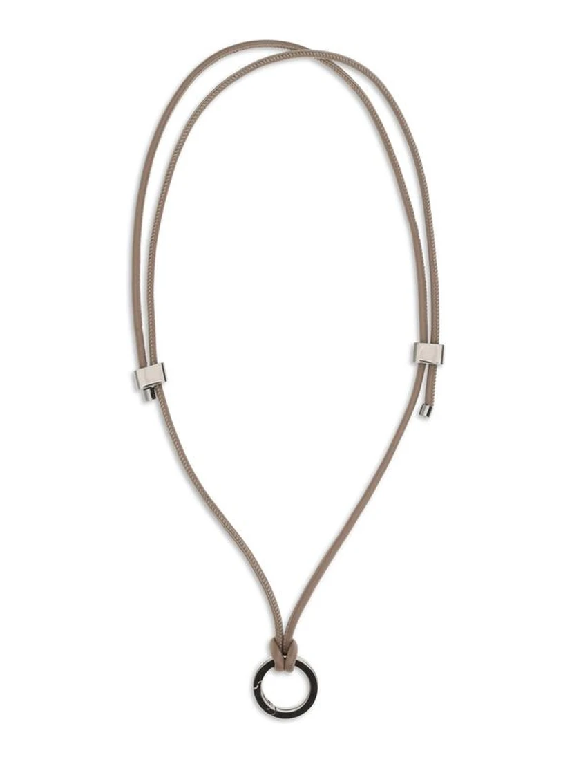 Black Calf Leather Bos Taurus Necklace