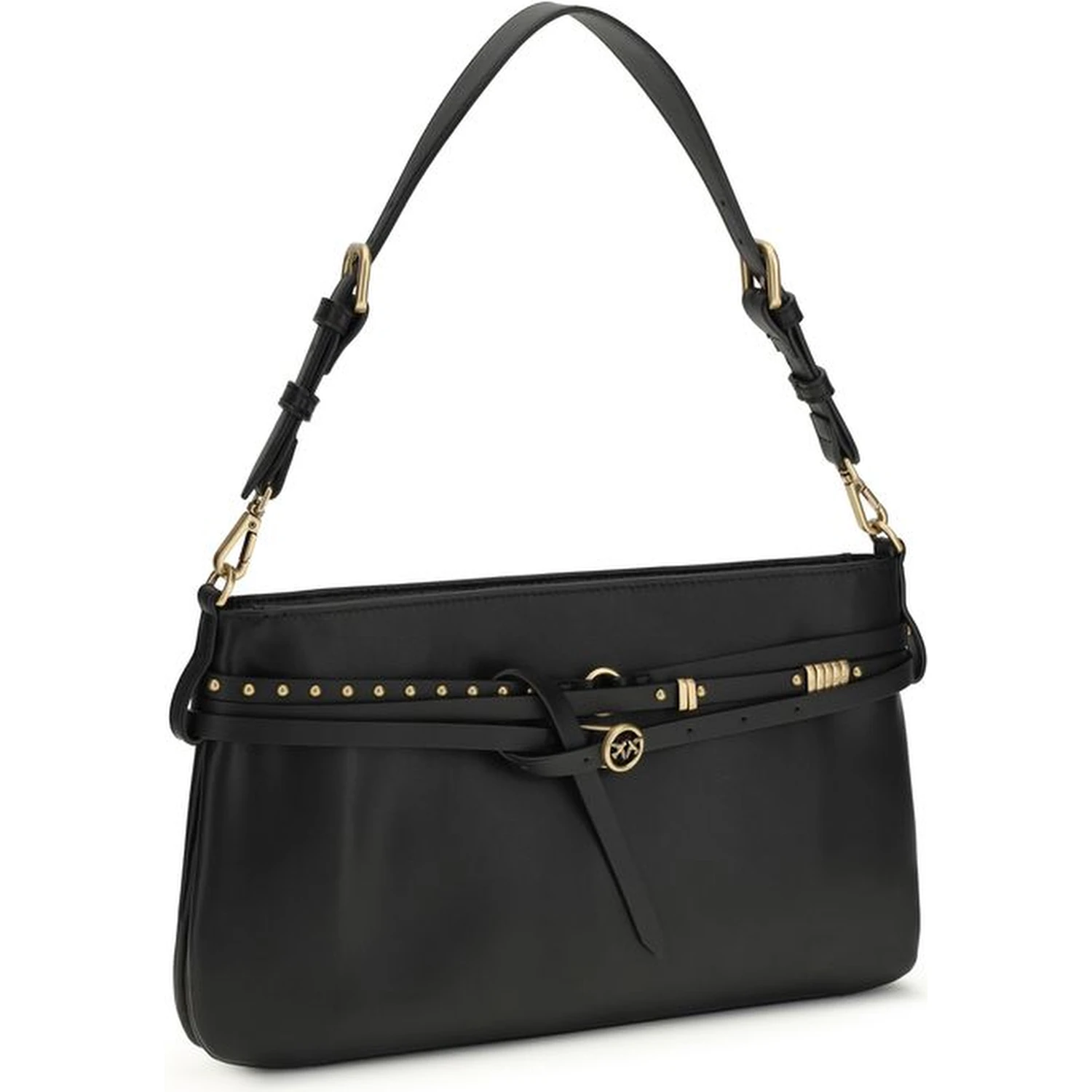 Black Calf Leather Bos Taurus Shoulder Bag