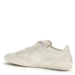 Beige Calf Leather Bos Taurus Athletic Sneakers