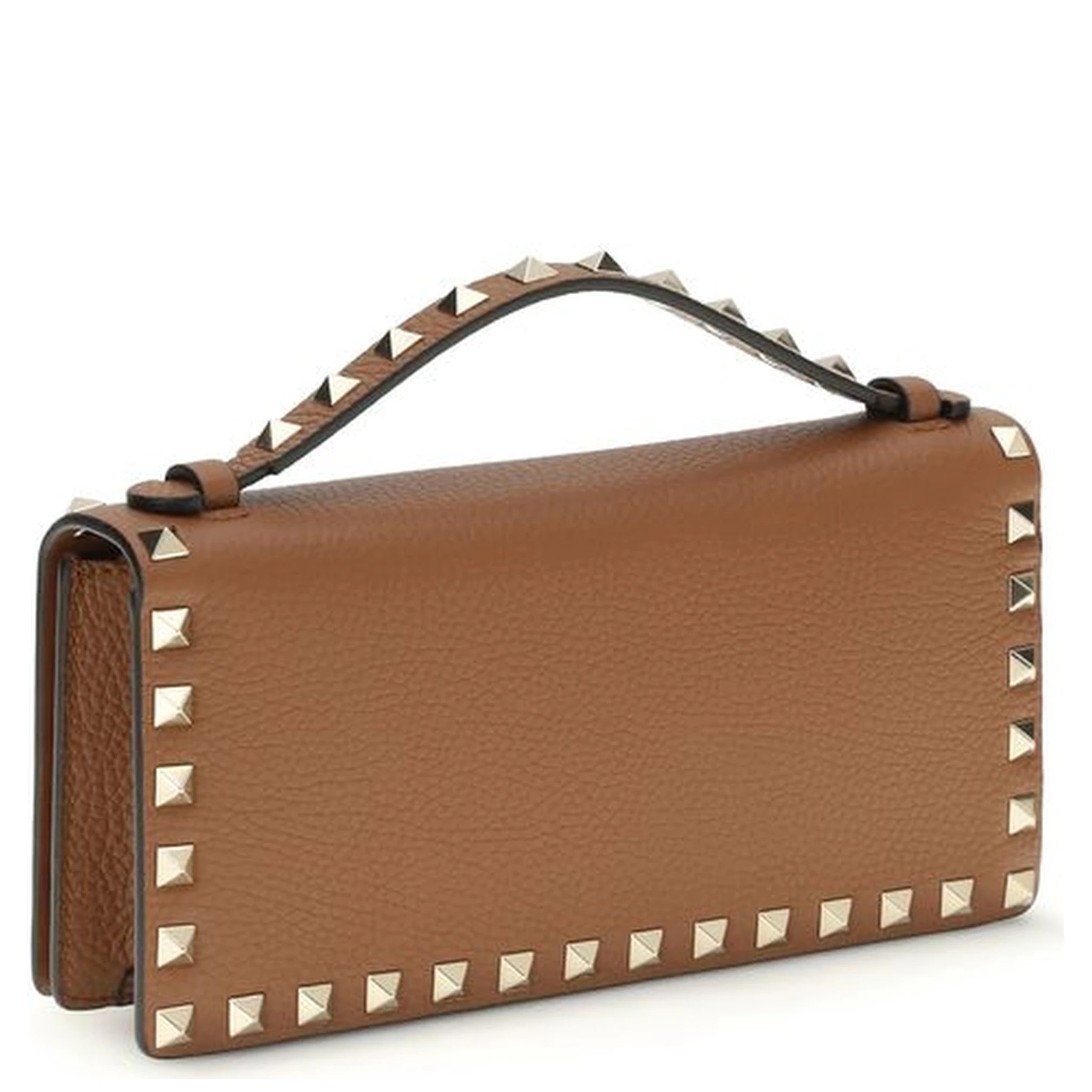 محفظة بوس توروس من جلد العجل البني