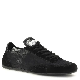 Black Calf Leather Bos Taurus Athletic Sneakers