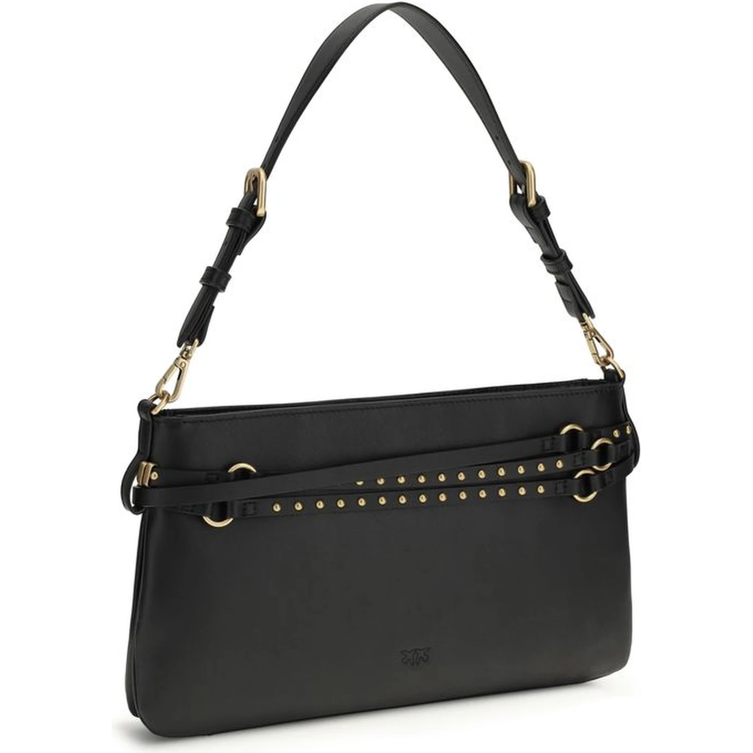 Black Calf Leather Bos Taurus Shoulder Bag