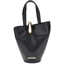 حقيبة كتف بوس توروس من جلد العجل الأسود