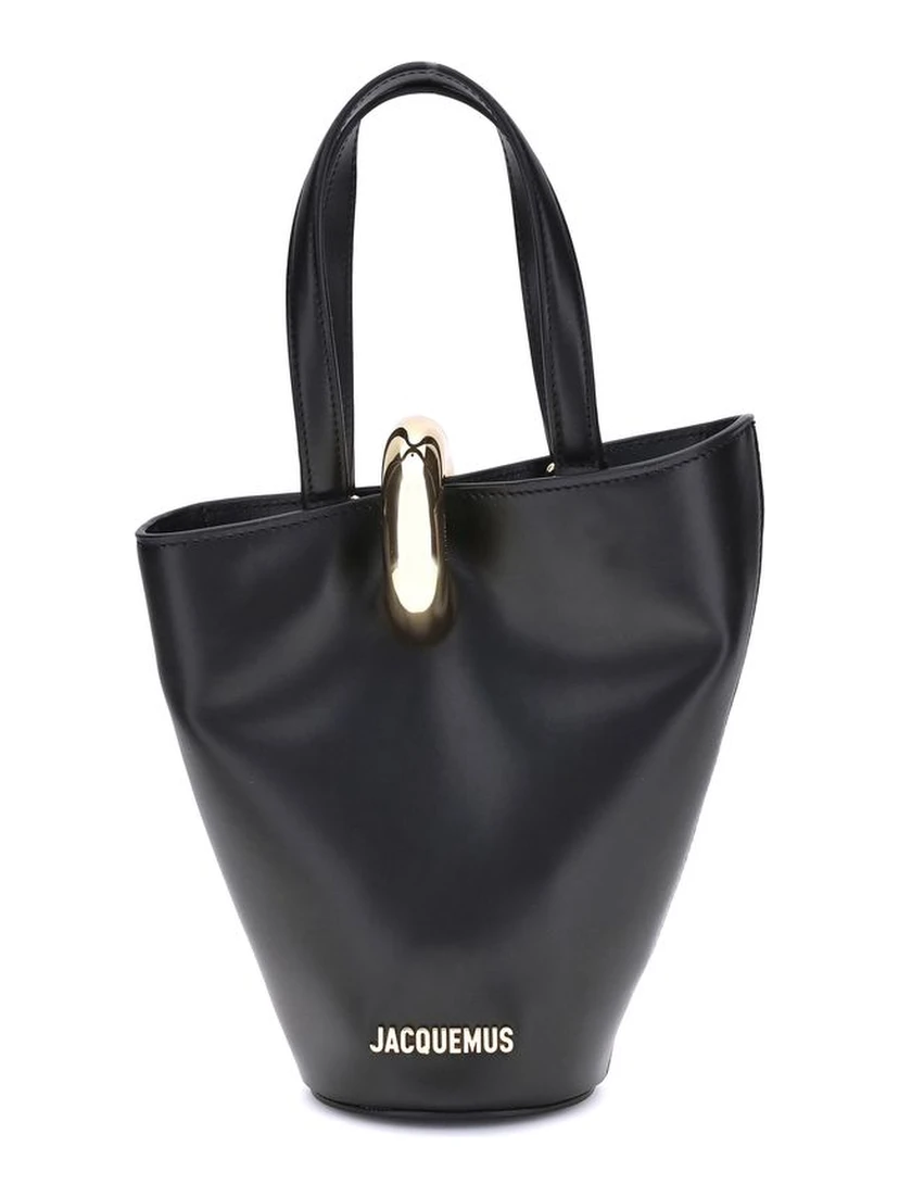 حقيبة كتف بوس توروس من جلد العجل الأسود