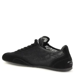 Black Calf Leather Bos Taurus Athletic Sneakers