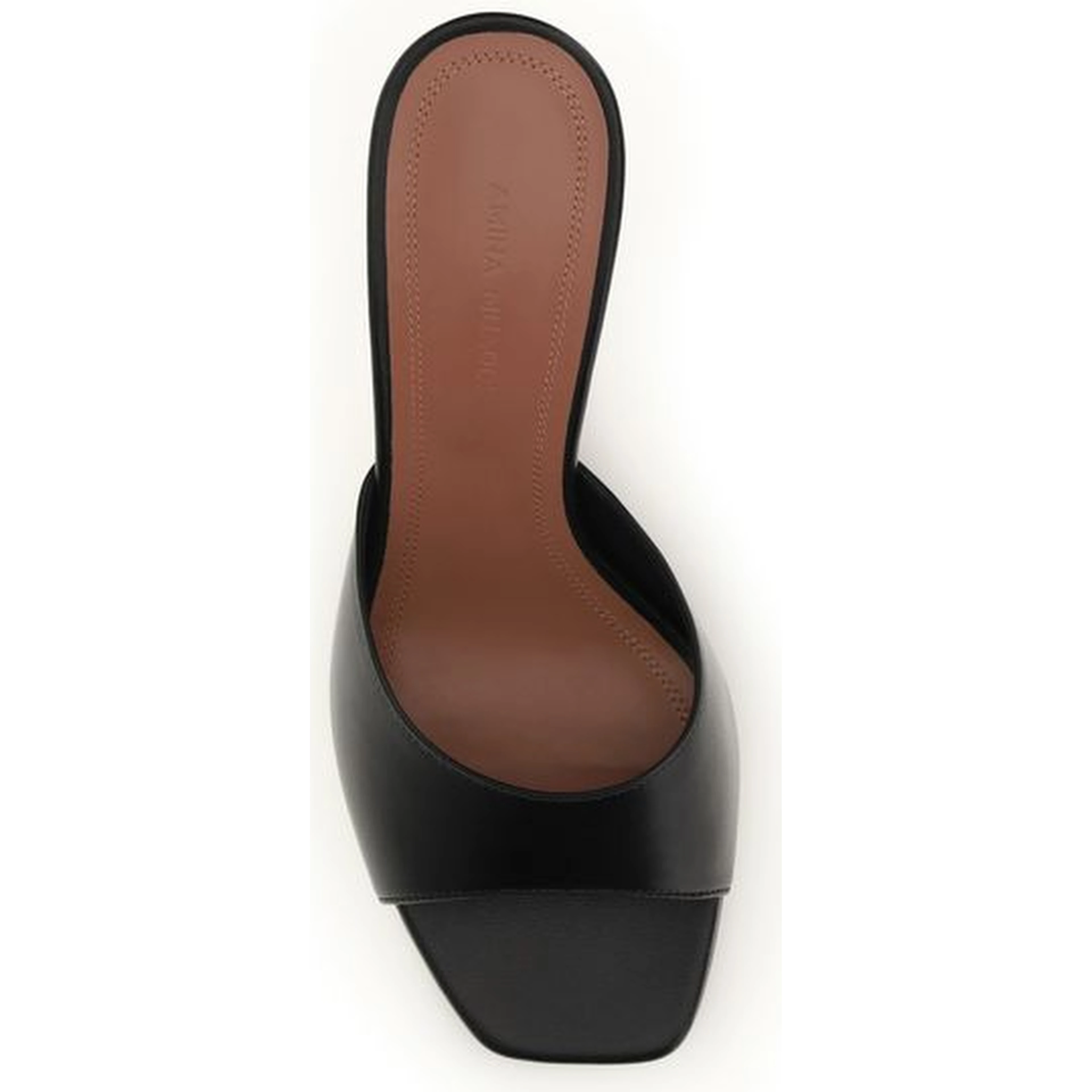 Black Calf Leather Bos Taurus Stiletto Heel Sandals