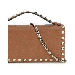 محفظة بوس توروس من جلد العجل البني