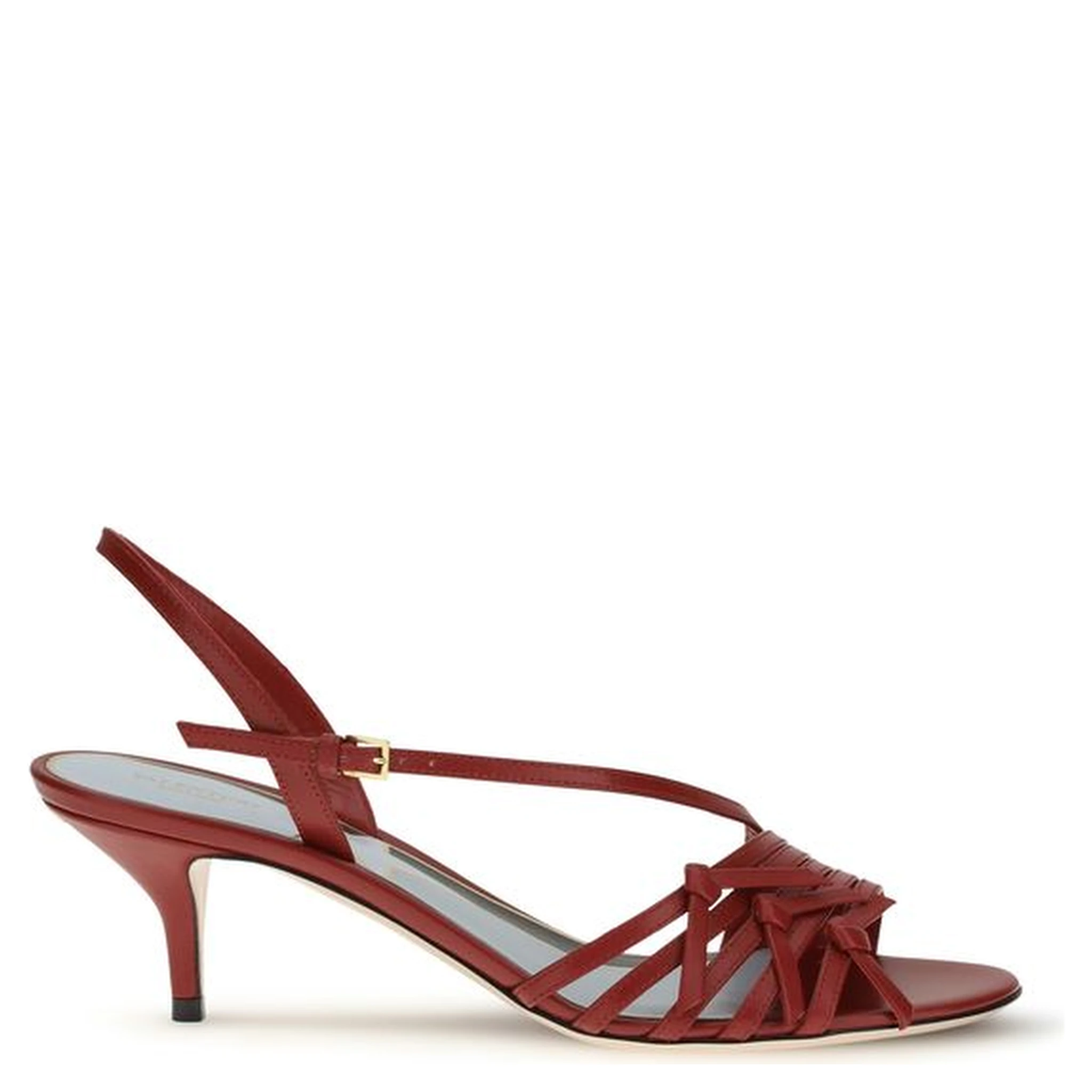 صندل متعدد الألوان من جلد الماعز بأحزمة