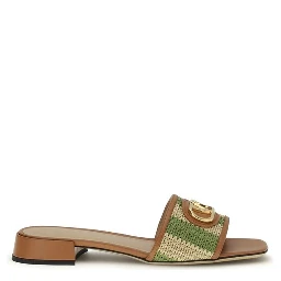 صندل بوس توروس متعدد الألوان من جلد العجل