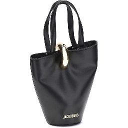 حقيبة كتف بوس توروس من جلد العجل الأسود