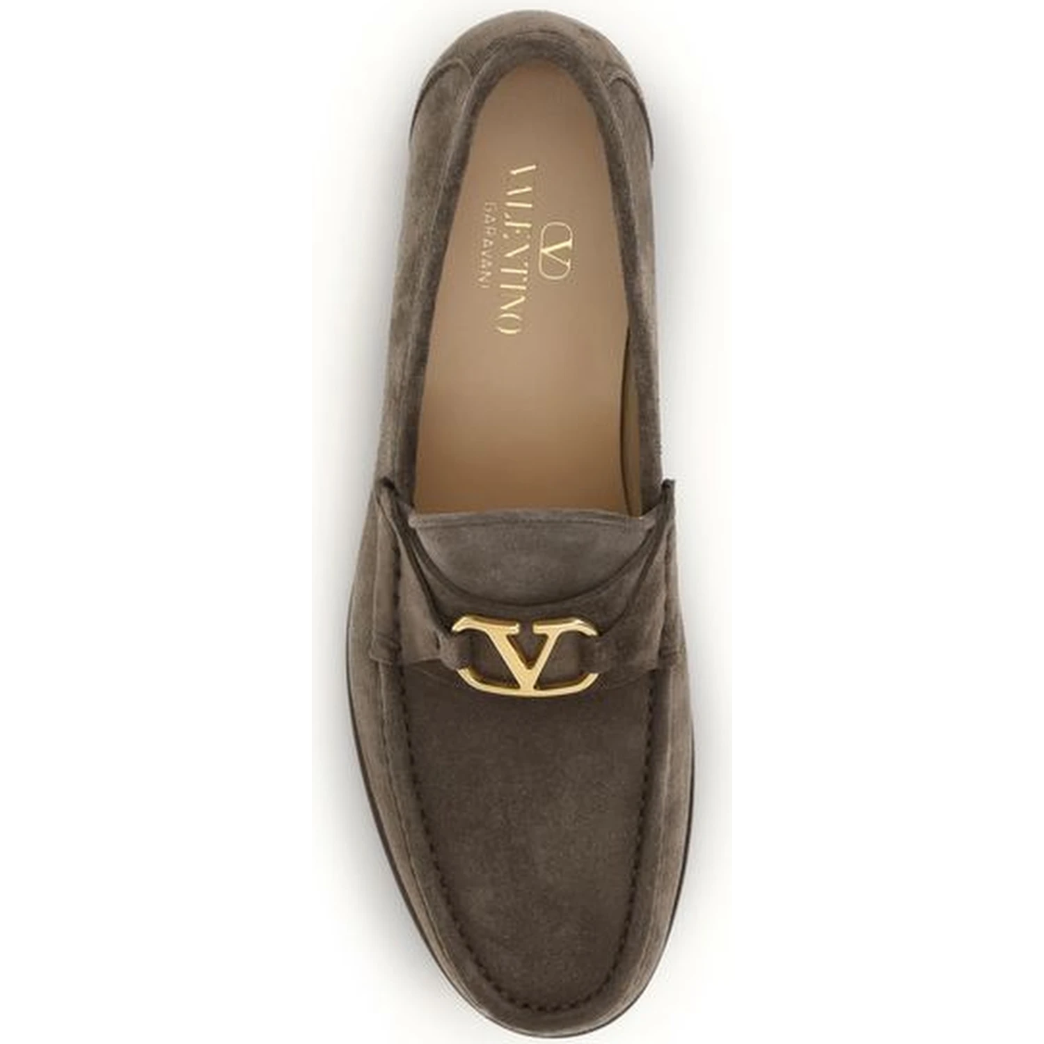 Brown Calf Leather Bos Taurus Slip-On Loafers