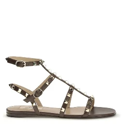 صندل بوس توروس ذو حزام من جلد العجل البني