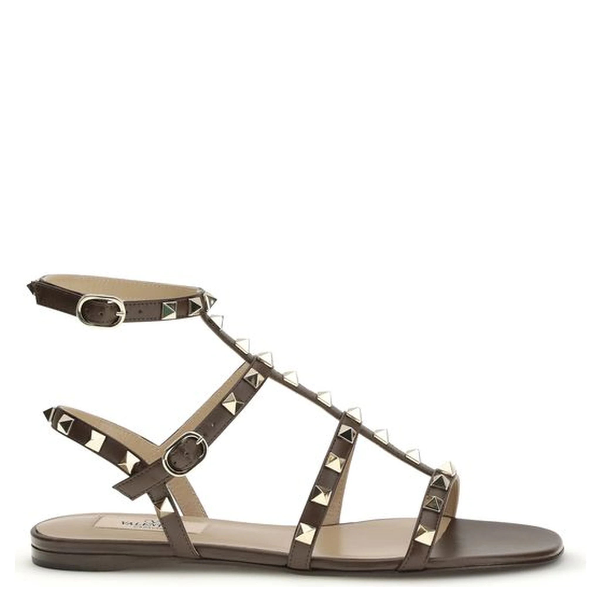 صندل بوس توروس ذو حزام من جلد العجل البني