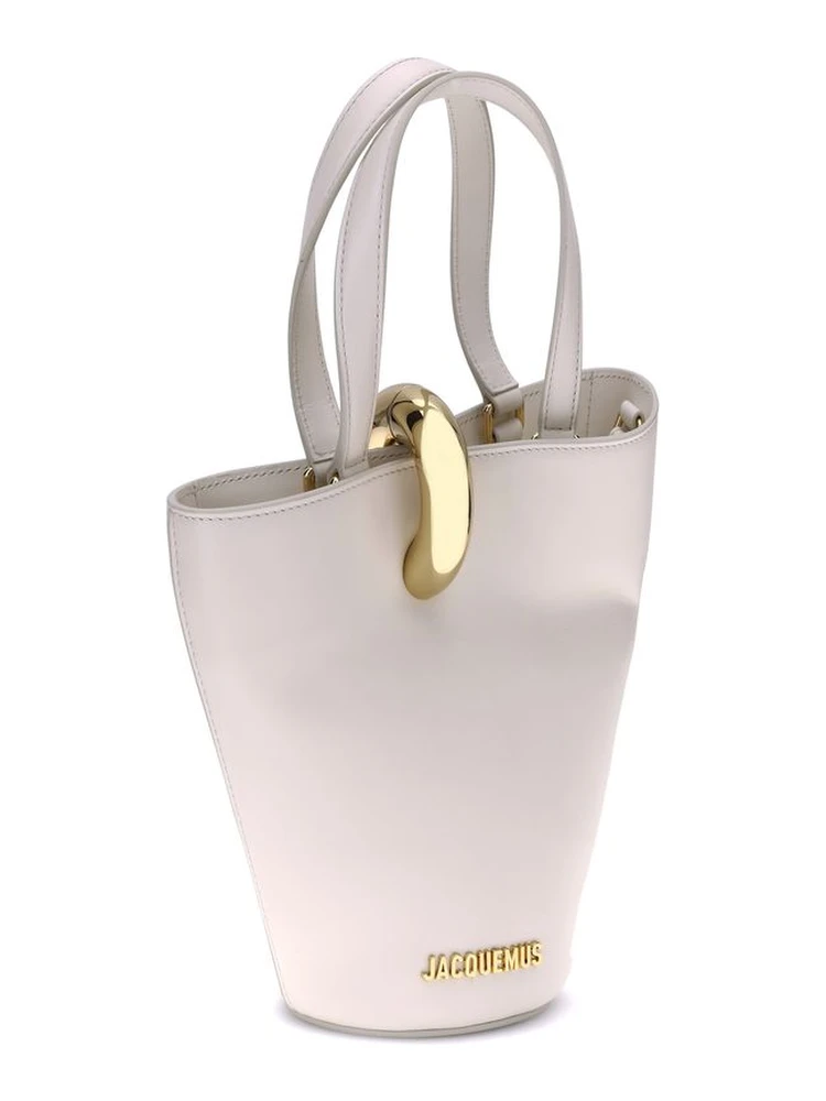 حقيبة كتف بوس توروس من جلد العجل البيج alternative