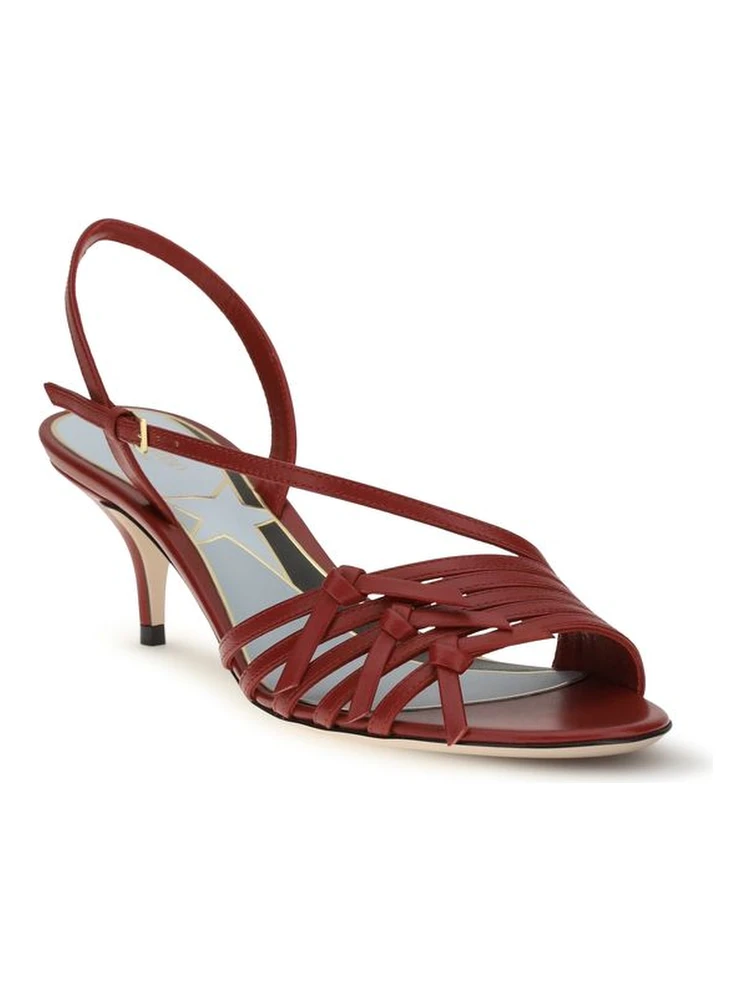 صندل متعدد الألوان من جلد الماعز بأحزمة alternative