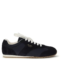Blue Calf Leather Bos Taurus Low Top Sneakers