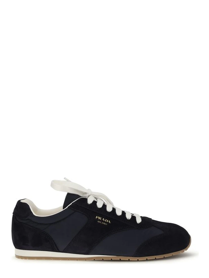 Blue Calf Leather Bos Taurus Low Top Sneakers