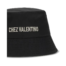 Black Cotton Bucket Hat