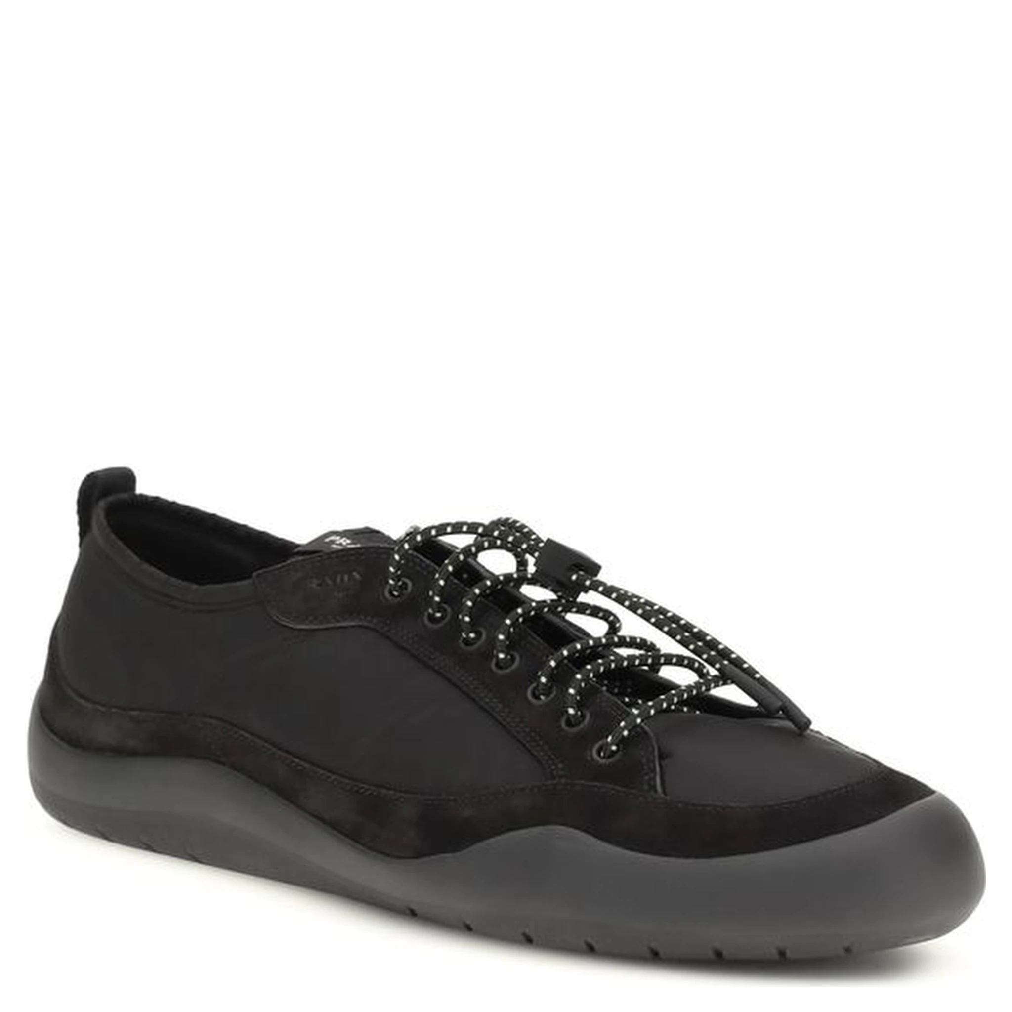 Black Calf Leather Bos Taurus Athletic Sneakers