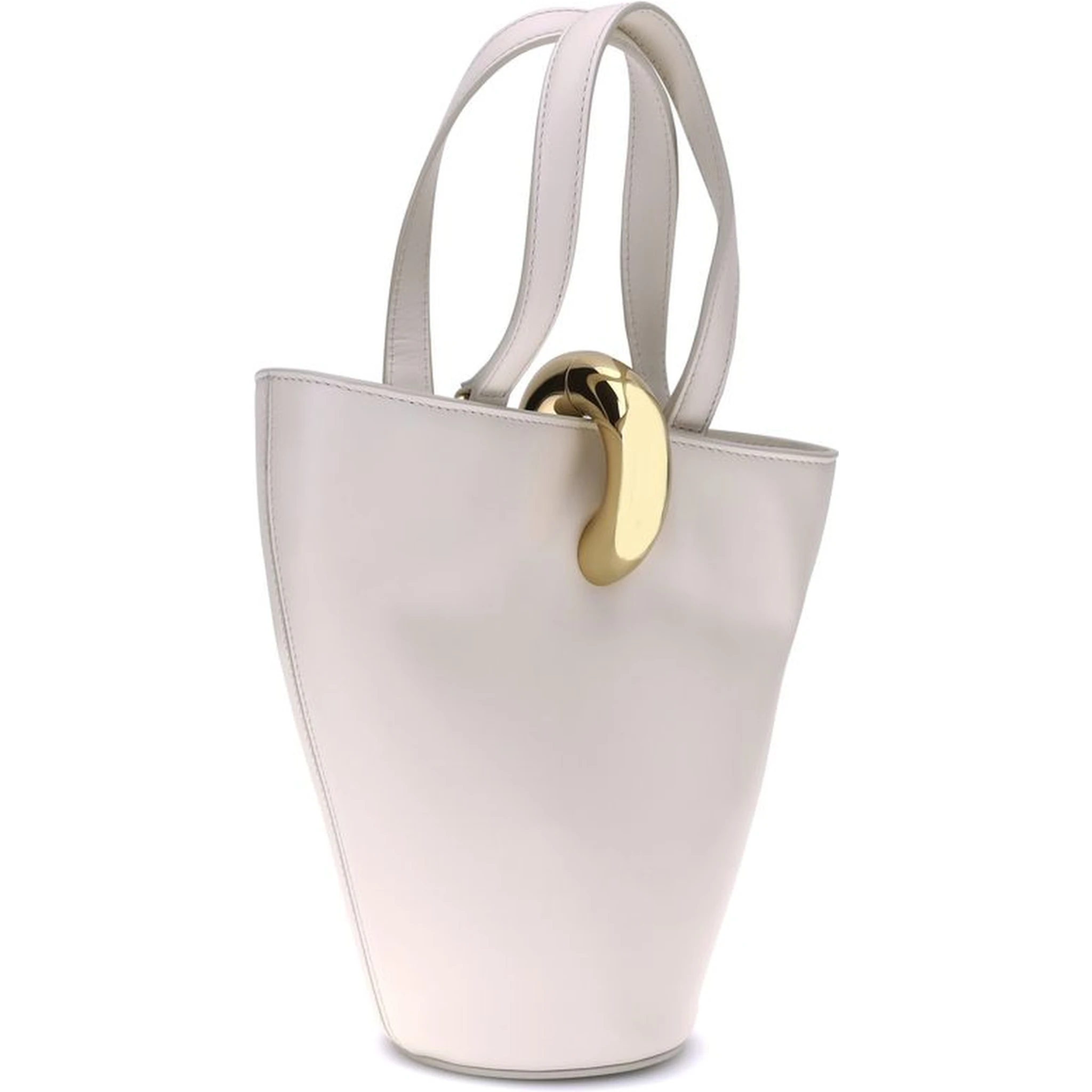 حقيبة كتف بوس توروس من جلد العجل البيج