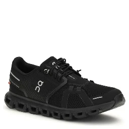 Black Recycled Polyester Athletic Sneakers
