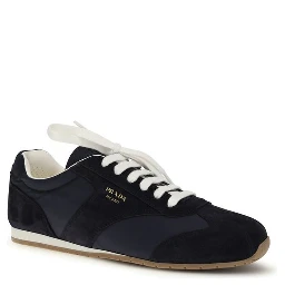 Blue Calf Leather Bos Taurus Low Top Sneakers