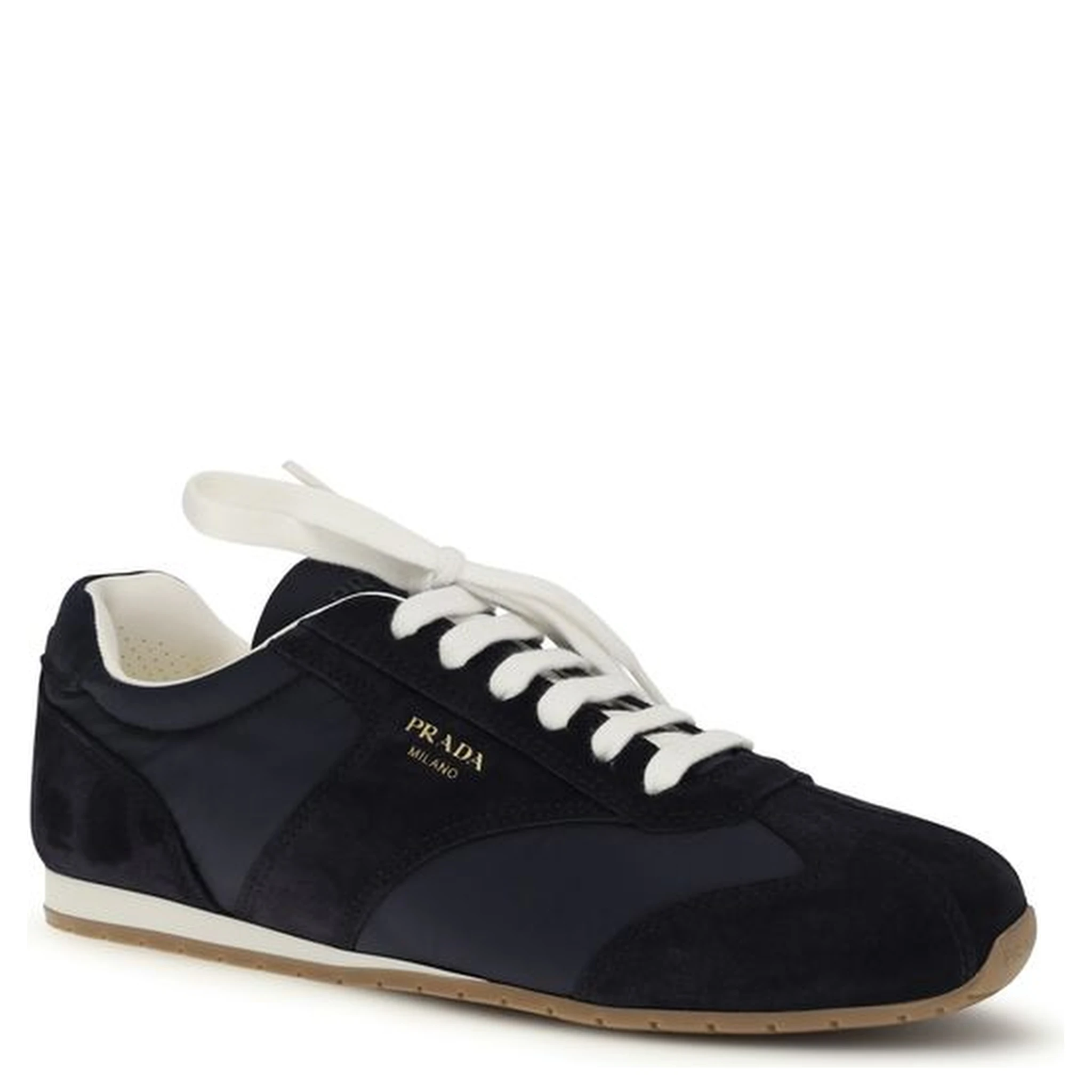 Blue Calf Leather Bos Taurus Low Top Sneakers