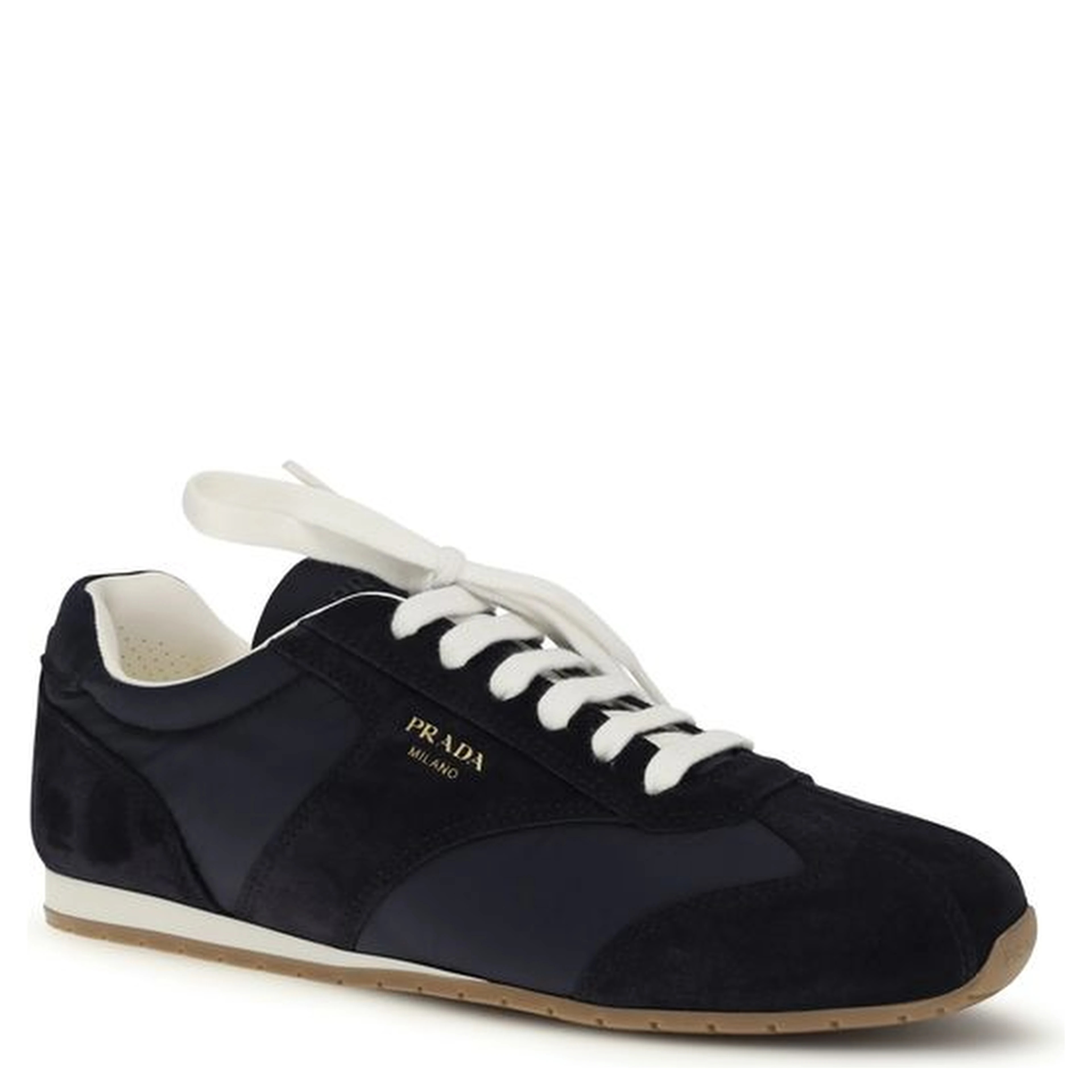 Blue Calf Leather Bos Taurus Low Top Sneakers