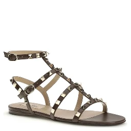 صندل بوس توروس ذو حزام من جلد العجل البني