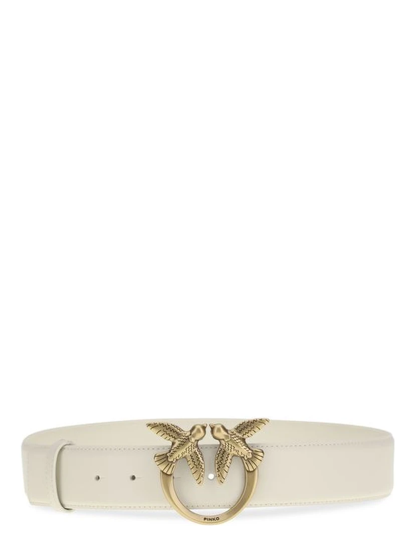 حزام بوس توروس العادي من جلد العجل الأبيض