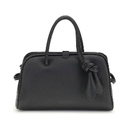 Black Calf Leather Bos Taurus Handbag