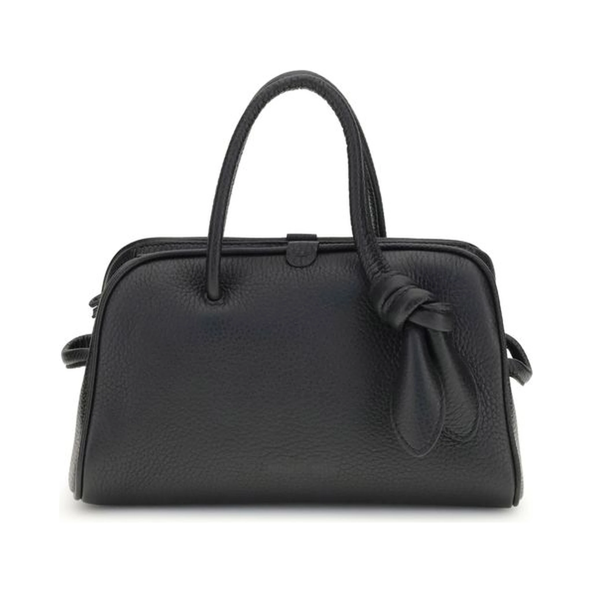 Black Calf Leather Bos Taurus Handbag