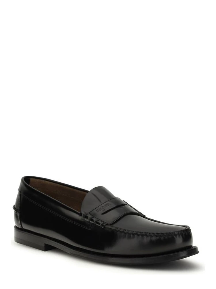 Black Calf Leather Bos Taurus Slip-On Loafers alternative