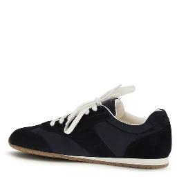 Blue Calf Leather Bos Taurus Low Top Sneakers