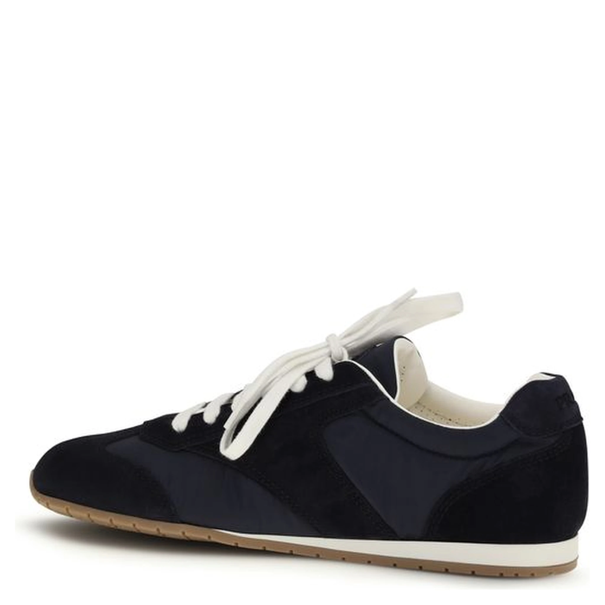 Blue Calf Leather Bos Taurus Low Top Sneakers