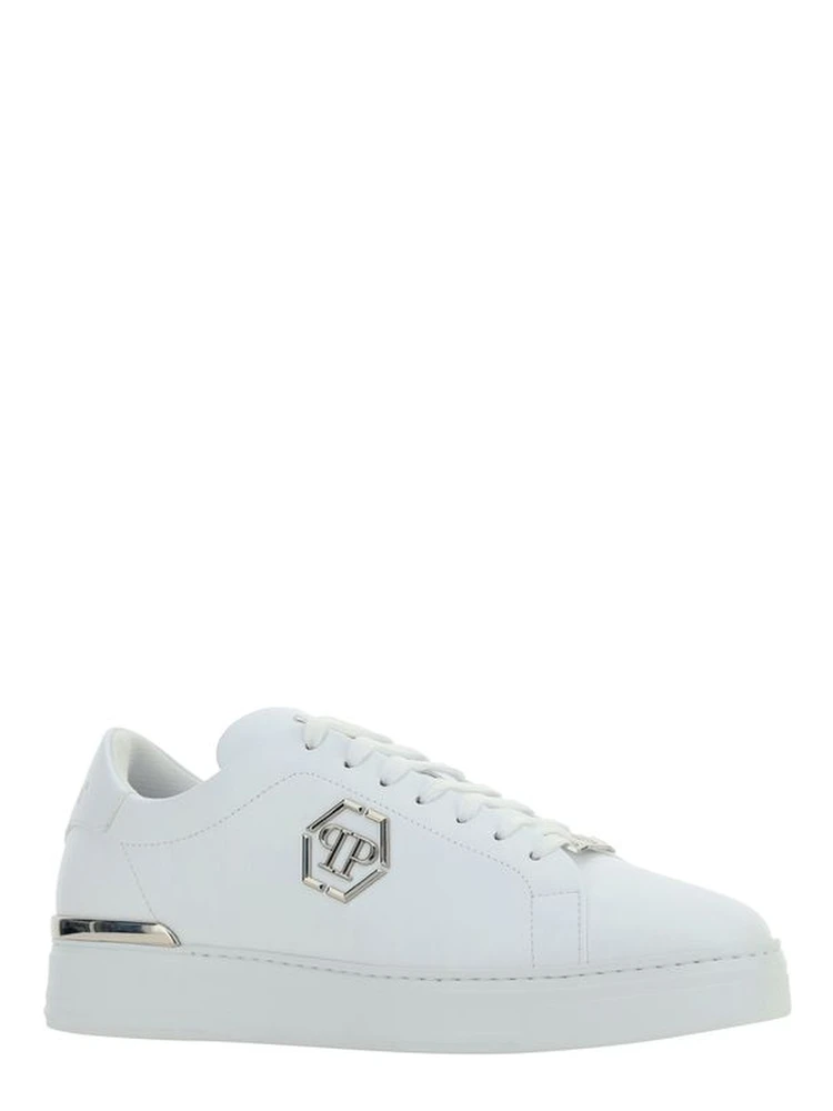 White Leather Low Top Sneakers alternative