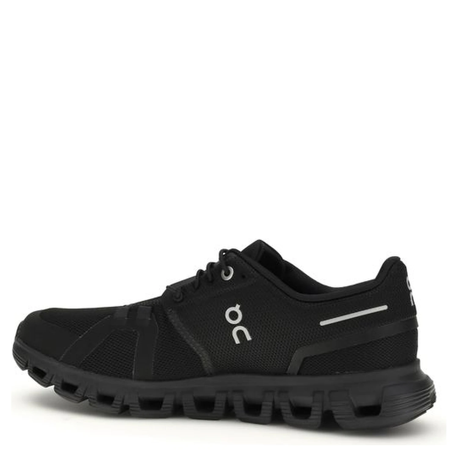 Black Recycled Polyester Athletic Sneakers