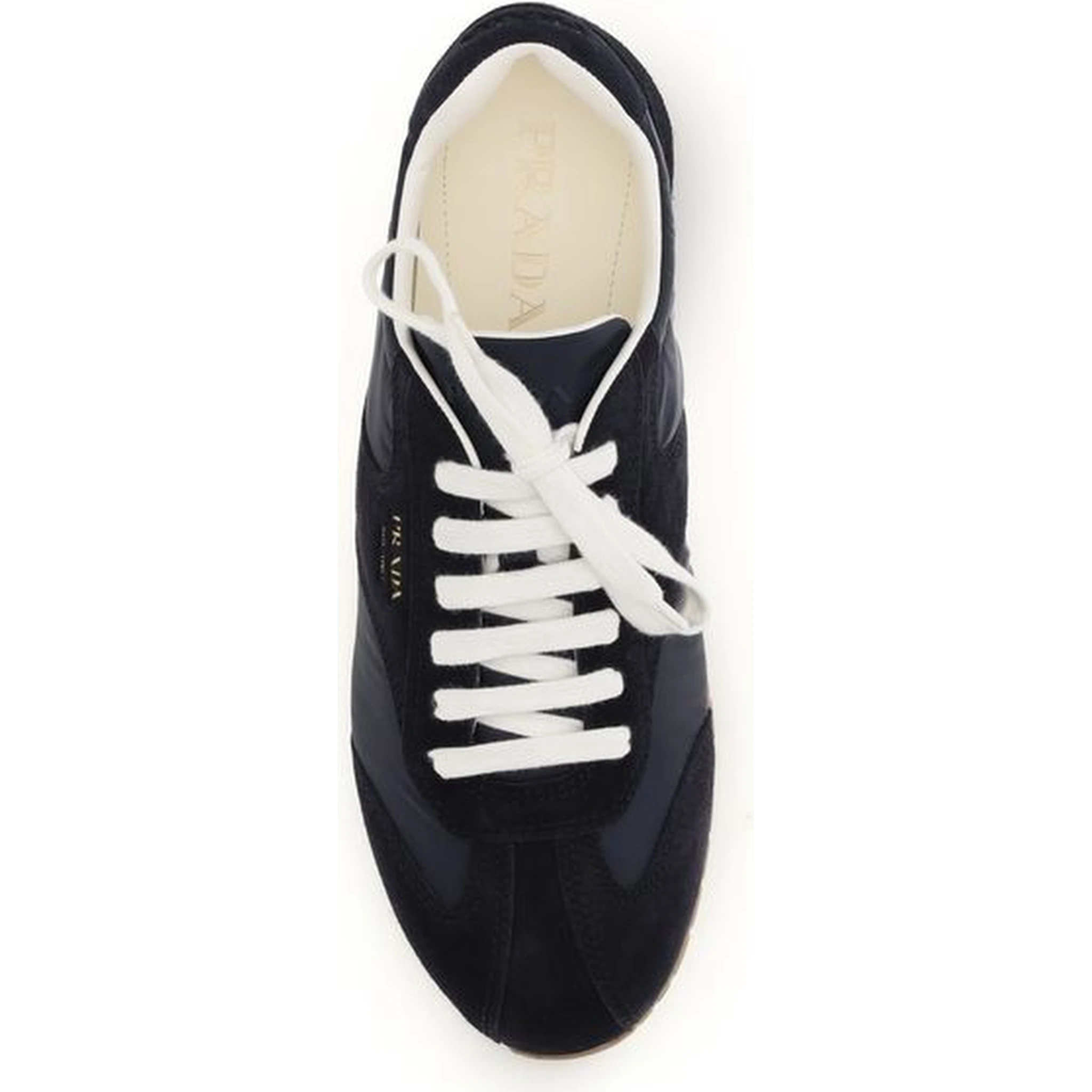 Blue Calf Leather Bos Taurus Low Top Sneakers