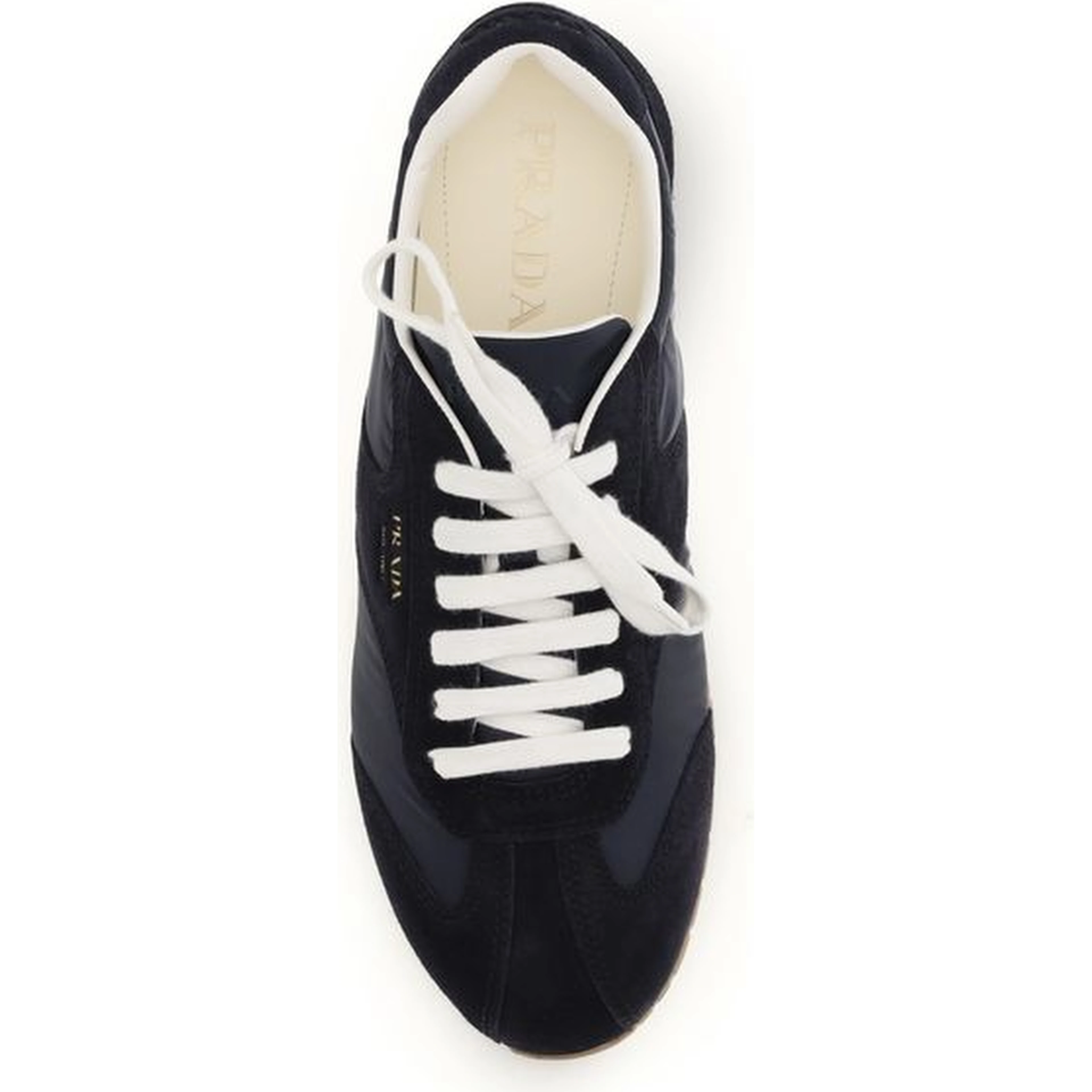 Blue Calf Leather Bos Taurus Low Top Sneakers