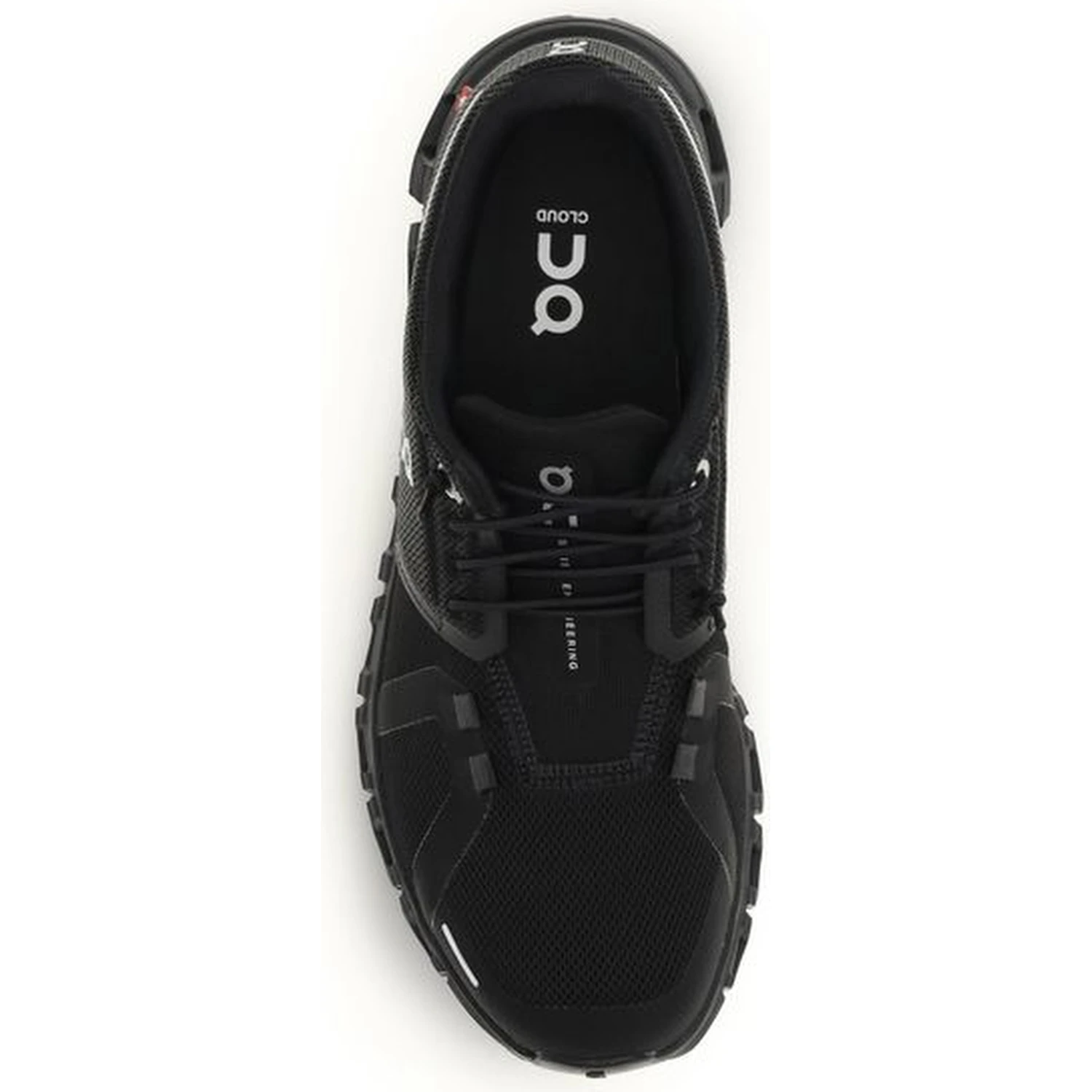 Black Recycled Polyester Athletic Sneakers