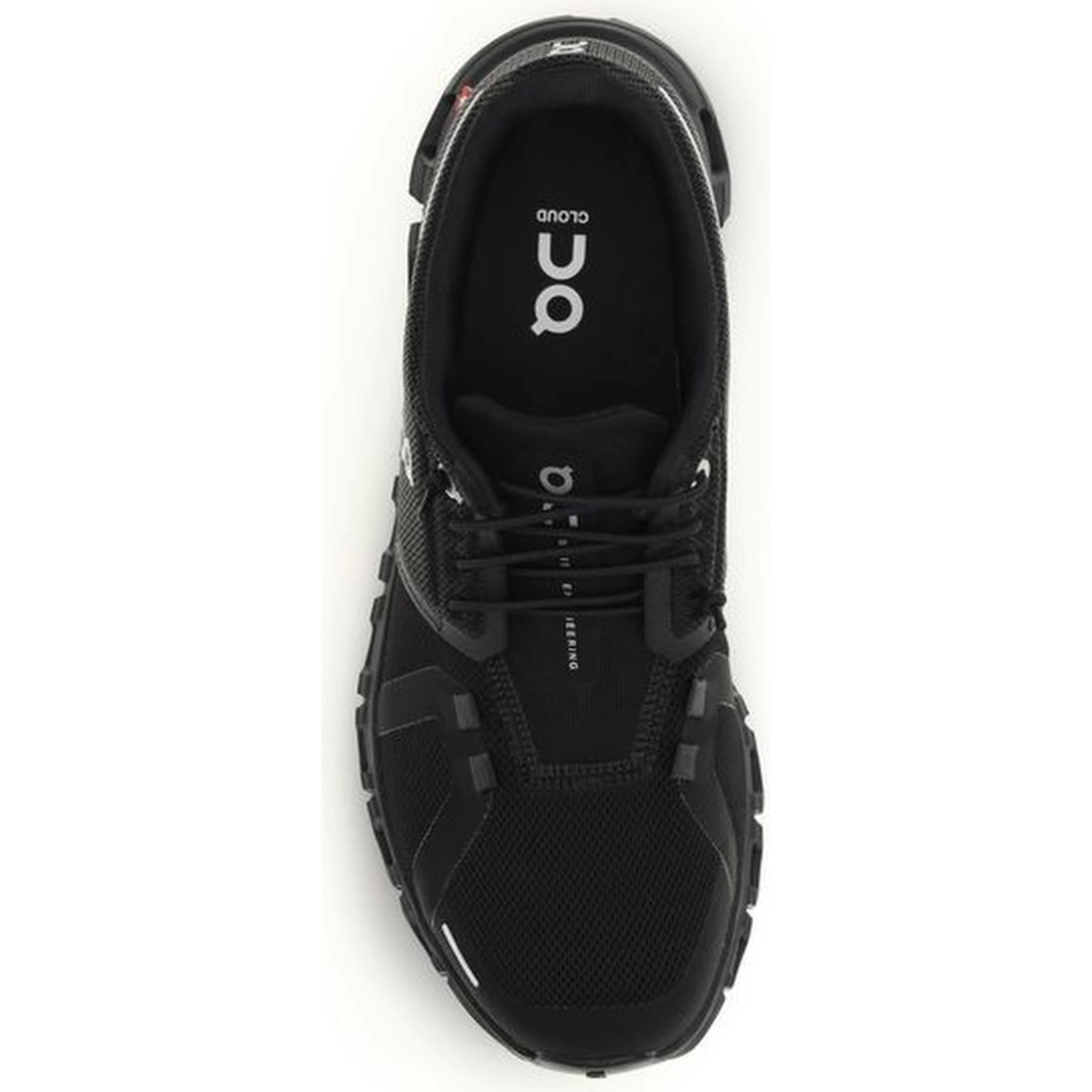Black Recycled Polyester Athletic Sneakers